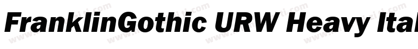 FranklinGothic URW Heavy Italic字体转换